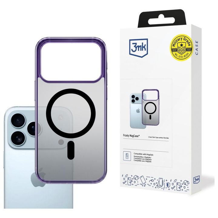 Etui 3MK Frosty MagCase do Apple iPhone  17 Pro fioletowy na NearMe.pl