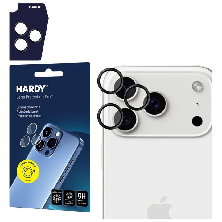 Ochrona na obiektyw aparatu 3MK HARDY    Lens Protection Pro do Apple iPhone 17 Pro / 17 Pro Max czarny na NearMe.pl