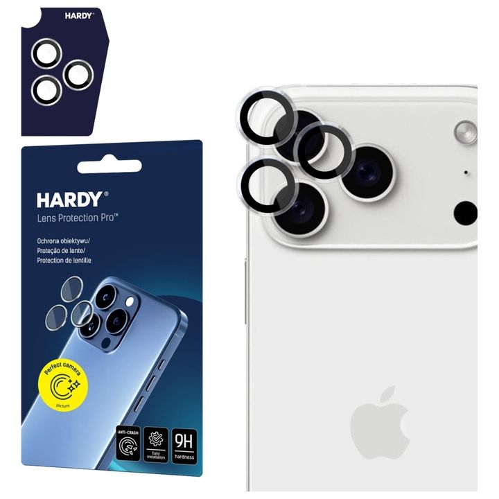 Ochrona na obiektyw aparatu 3MK HARDY    Lens Protection Pro do Apple iPhone 17 Pro / 17 Pro Max przezroczysty na NearMe.pl