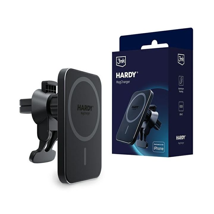 3MK Hardy MagCharger 15W ład. indukcyjnasamochodowa dedykowana dla iPhone na NearMe.pl