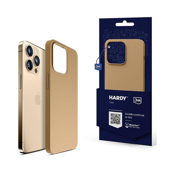 Etui 3MK Hardy Case MagSafe do Apple     iPhone 14 Pro Max złoty na NearMe.pl