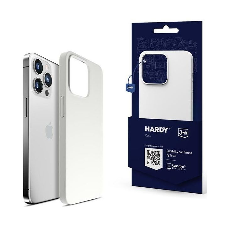 Etui 3MK Hardy Case MagSafe do Apple     iPhone 14 Pro Max biały na NearMe.pl