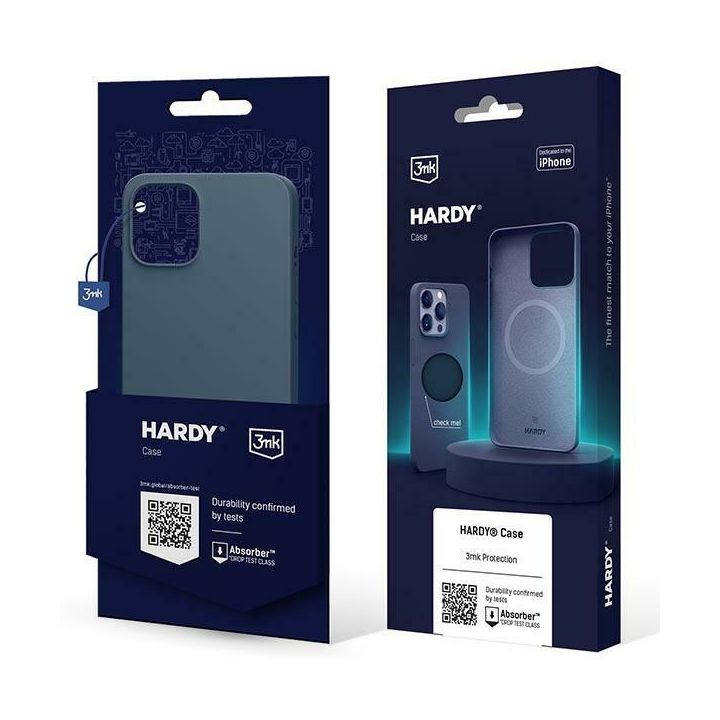 Etui 3MK Hardy Case MagSafe do Apple     iPhone 15 niebieski na NearMe.pl