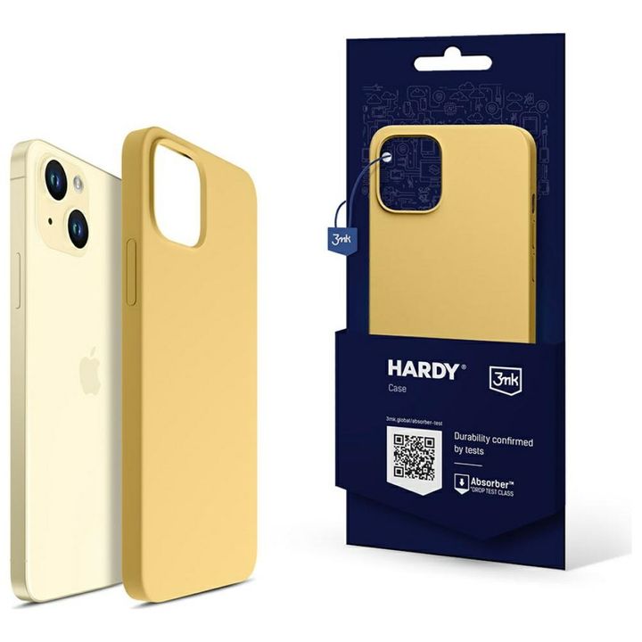 Etui 3MK Hardy Case MagSafe do Apple     iPhone 15 Plus / 14 Plus żółty na NearMe.pl
