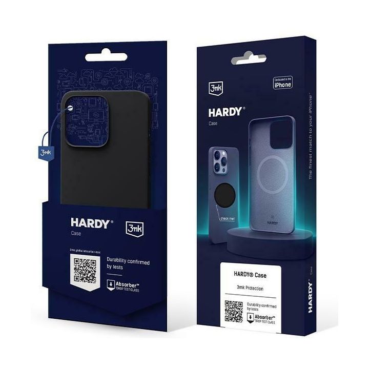 Etui 3MK Hardy Case MagSafe do Apple     iPhone 15 Plus / 14 Plus grafitowy na NearMe.pl