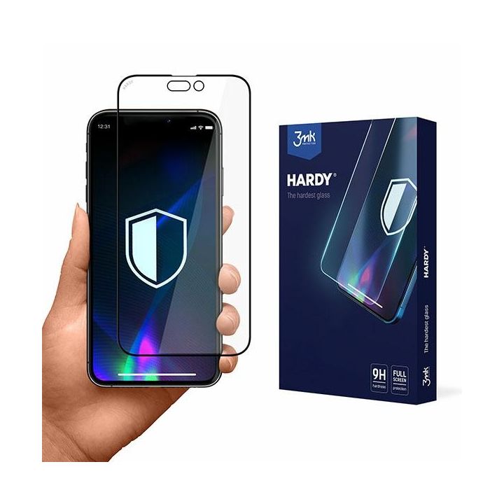 3MK Hardy iPhone 14 Plus/ 13 Pro Max 6,7" utwardzone chemicznie szkło czarny/black na NearMe.pl