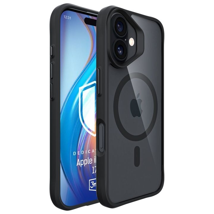 Etui 3MK Satin Armor MagCase do Apple    iPhone 17 przezroczysty na NearMe.pl