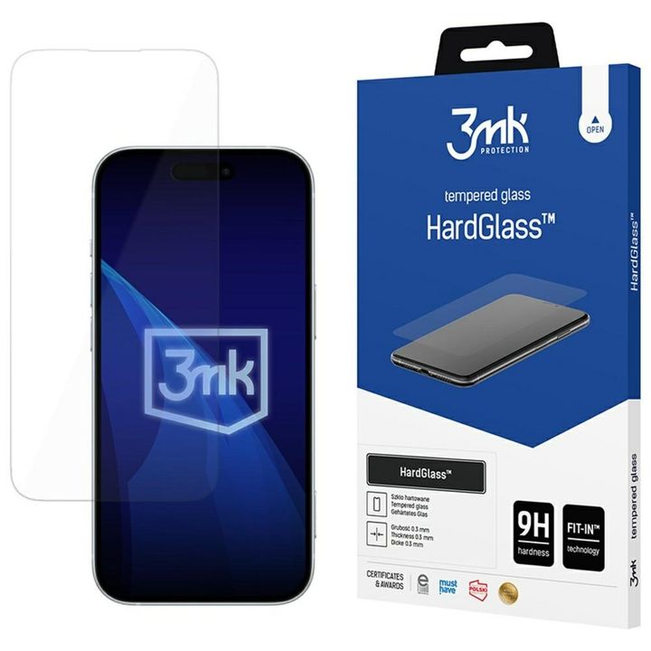 Szkło hartowane 3MK HardGlass do Apple   iPhone 16 Pro / 17 / 17 Pro na NearMe.pl