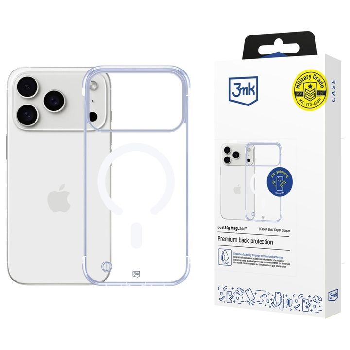 Etui 3MK Just20g MagCase do Apple iPhone 17 Pro Max na NearMe.pl