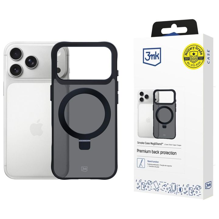Etui 3MK Smoke Case Mag&Stand do Apple   iPhone 17 Pro na NearMe.pl