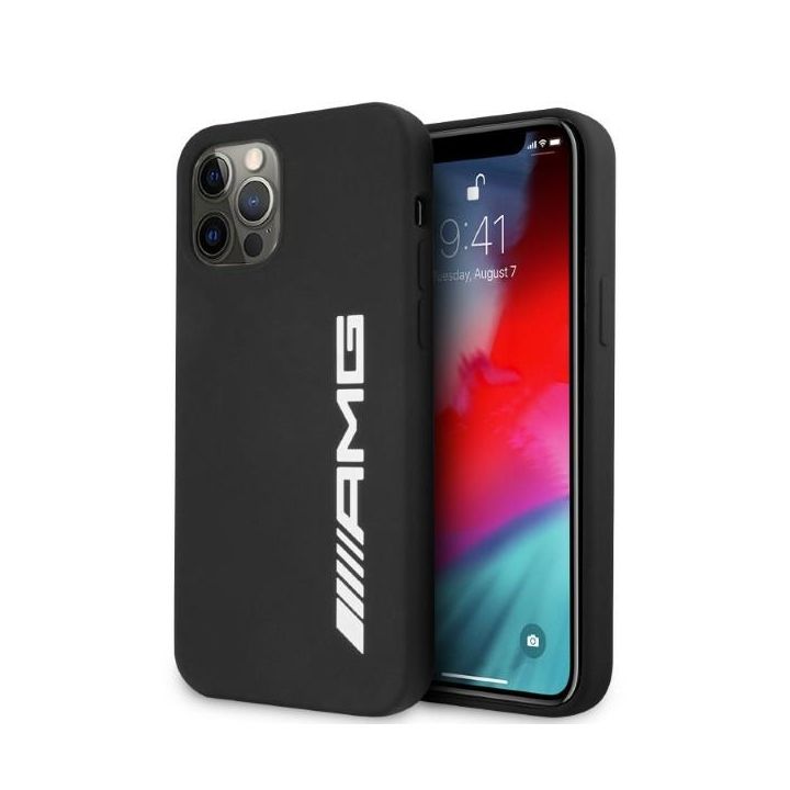 AMG AMHCP12LSGLBGN iPhone 12 Pro Max6,7" czarny/black hardcase Silicone Big Logo na NearMe.pl