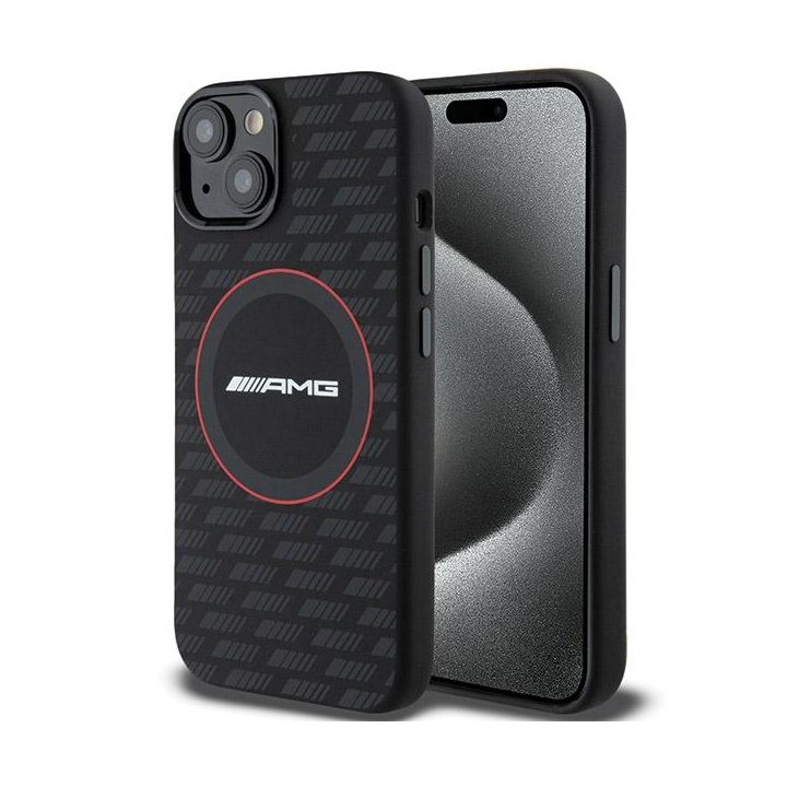 AMG AMHMP15S23SMRK iPhone 15 / 14 / 136.1" czarny/black hardcase Silicone Carbon Pattern MagSafe na NearMe.pl