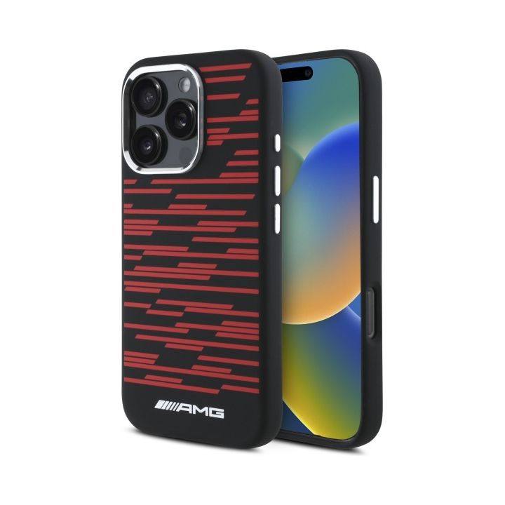 AMG AMHMP16L24SSRRK iPhone 16 Pro 6.3"   czarny/black hardcase Silicone Graphics MagSafe na NearMe.pl