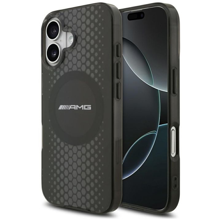 Etui AMG Double Layer Transparent        Graphics MagSafe do iPhone 17 czarny na NearMe.pl