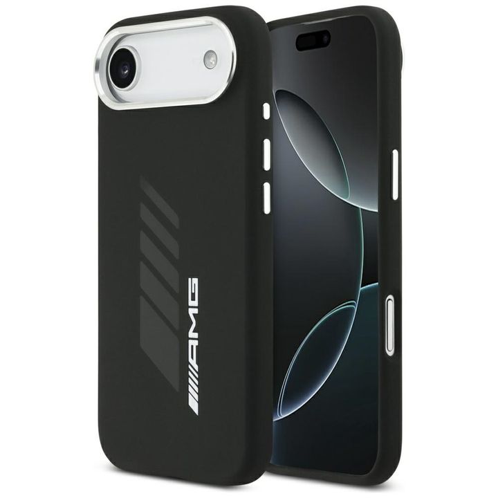 Etui AMG Silicone Oversize Rhombs        MagSafe do iPhone Air czarny na NearMe.pl