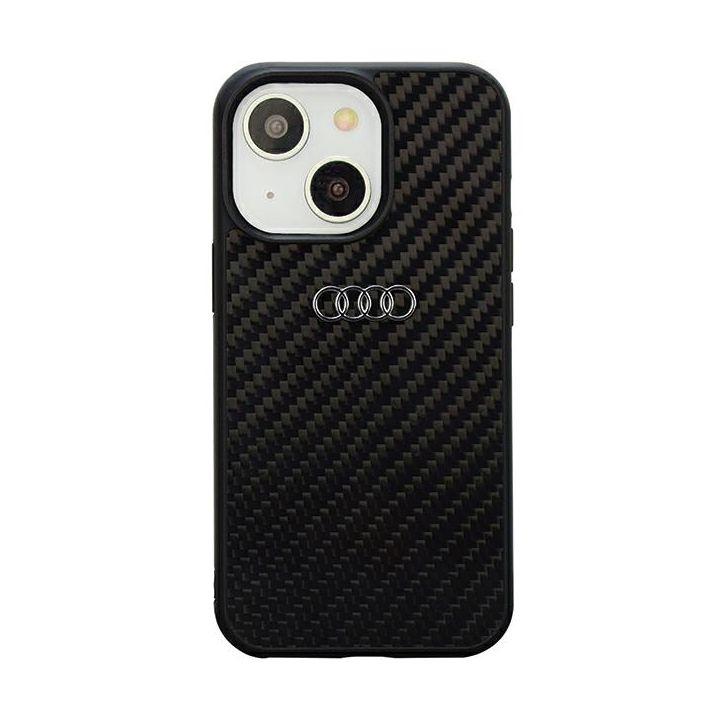 Audi Carbon Fiber iPhone 14 / 15 / 13 6.1" czarny/black hardcase AU-TPUPCIP14-R8/D2-BK na NearMe.pl