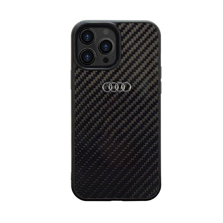 Audi Carbon Fiber iPhone 14 Pro 6.1" czarny/black hardcase AU-TPUPCIP14P-R8/D2-BK na NearMe.pl