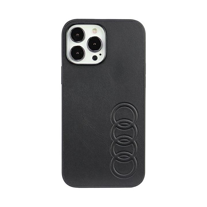 Audi Synthetic Leather iPhone 13 Pro Max 6.7" czarny/black hardcase AU-TPUPCIP13PM-TT/D1-BK na NearMe.pl