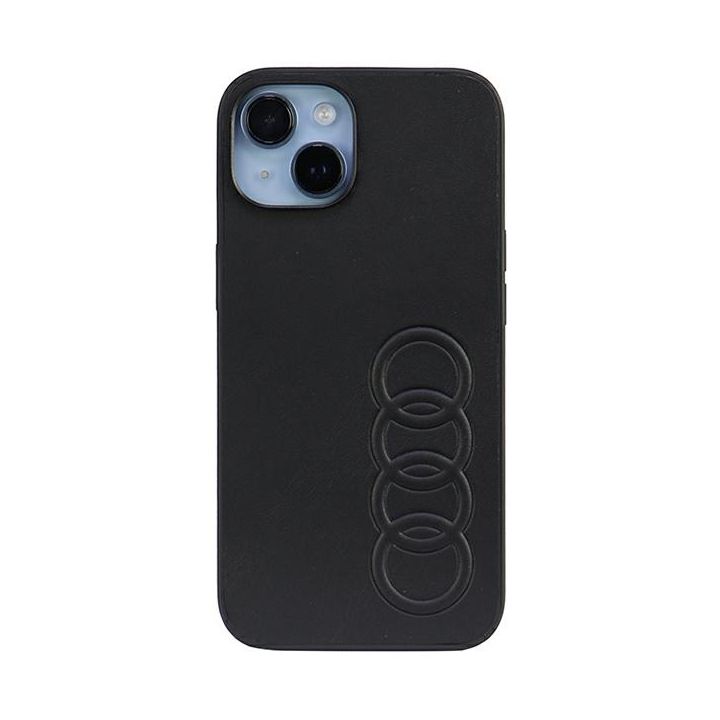 Audi Synthetic Leather iPhone 14 / 15 / 13 6.1" czarny/black hardcase AU-TPUPCIP14-TT/D1-BK na NearMe.pl