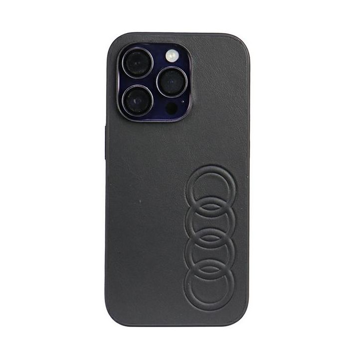 Audi Synthetic Leather iPhone 14 Pro 6.1" czarny/black hardcase AU-TPUPCIP14P-TT/D1-BK na NearMe.pl