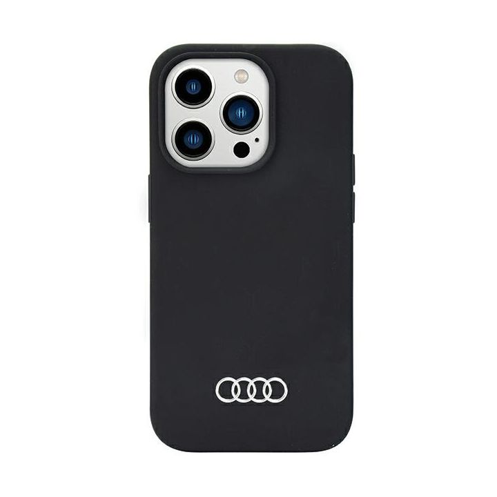 Audi Silicone Case iPhone 14 Pro Max 6.7" czarny/black hardcase AU-LSRIP14PM-Q3/D1-BK na NearMe.pl