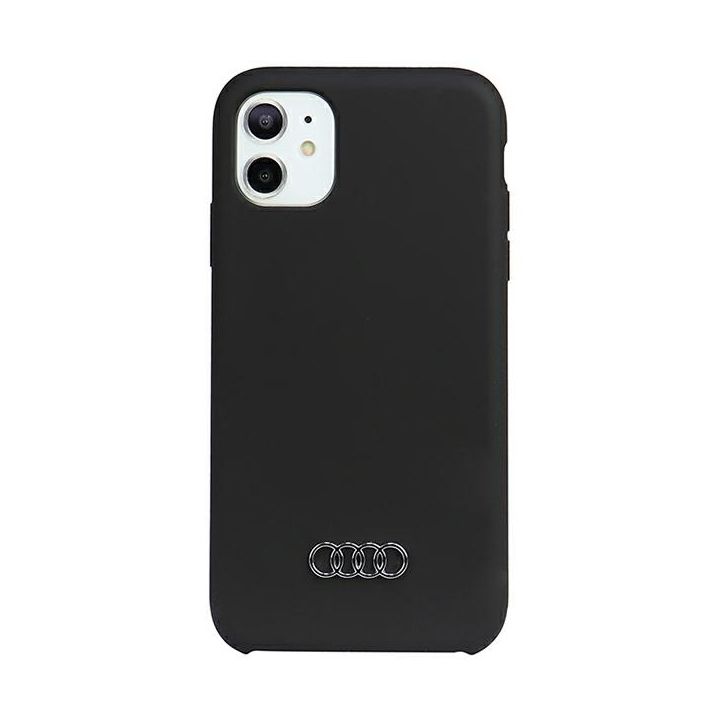 Audi Silicone Case iPhone 12/12 Pro 6.1" czarny/black hardcase AU-LSRIP12P-Q3/D1-BK na NearMe.pl