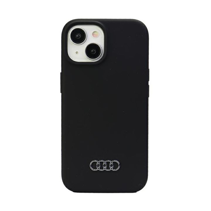 Audi Silicone Case iPhone 15 Plus / 14 Plus 6.7" czarny/black hardcase AU-LSRIP15M-Q3/D1-BK na NearMe.pl