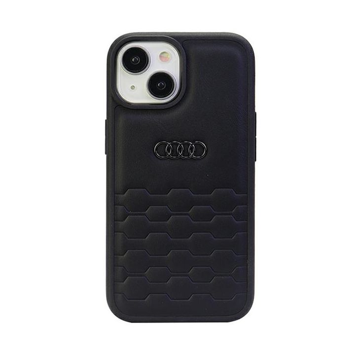 Audi GT Synthetic Leather iPhone 15 Plus / 14 Plus 6.7" czarny/black hardcase AU-TPUPCIP15M-GT/D2-BK na NearMe.pl