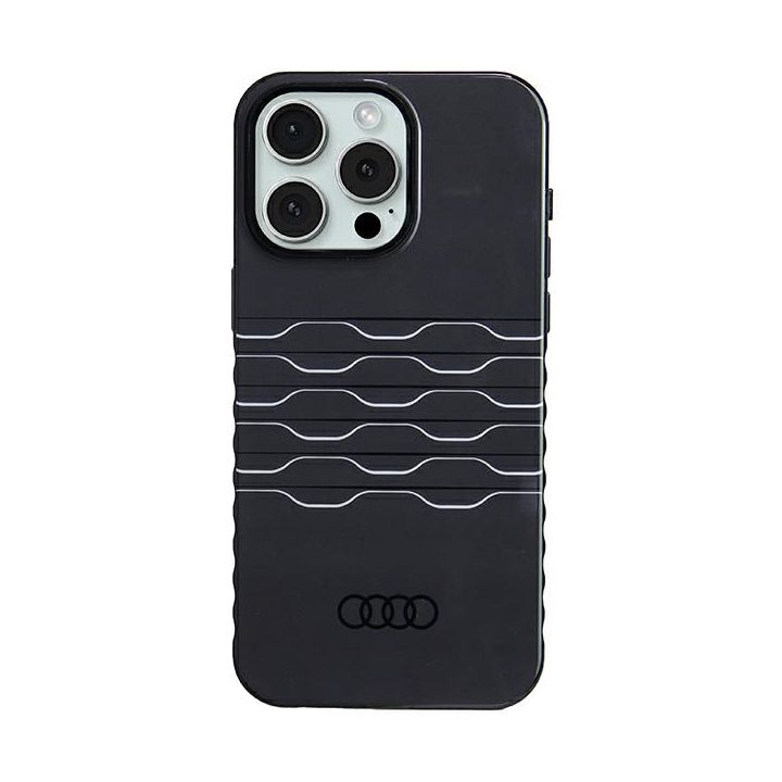 Audi IML MagSafe Case iPhone 15 Pro Max 6.7" czarny/black hardcase AU-IMLMIP15PM-A6/D3-BK na NearMe.pl