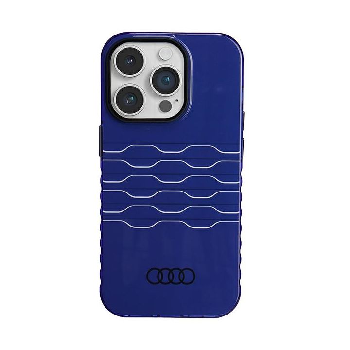 Audi IML MagSafe Case iPhone 14 Pro 6.1" niebieski/navy blue hardcase AU-IMLMIP14P-A6/D3-BE na NearMe.pl