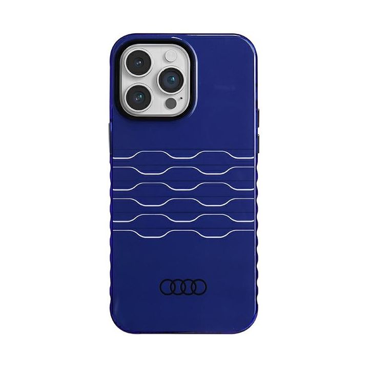 Audi IML MagSafe Case iPhone 14 Pro Max 6.7" niebieski/navy blue hardcase AU-IMLMIP14PM-A6/D3-BE na NearMe.pl