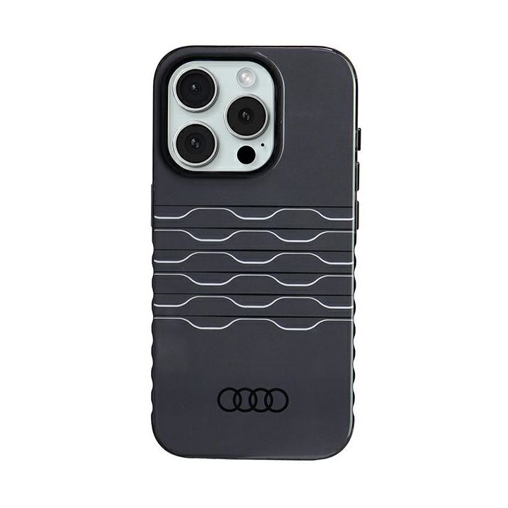 Audi IML MagSafe Case iPhone 15 Pro 6.1" czarny/black hardcase AU-IMLMIP15P-A6/D3-BK na NearMe.pl