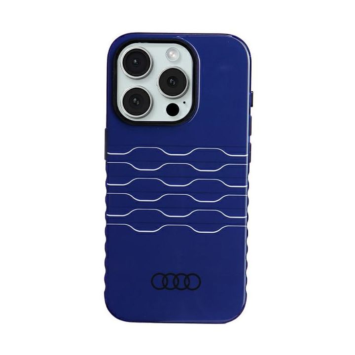 Audi IML MagSafe Case iPhone 15 Pro 6.1" niebieski/navy blue hardcase AU-IMLMIP15P-A6/D3-BE na NearMe.pl