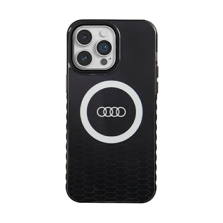Audi IML Big Logo MagSafe Case iPhone 14 Pro Max 6.7" czarny/black hardcase AU-IMLMIP14PM-Q5/D2-BK na NearMe.pl