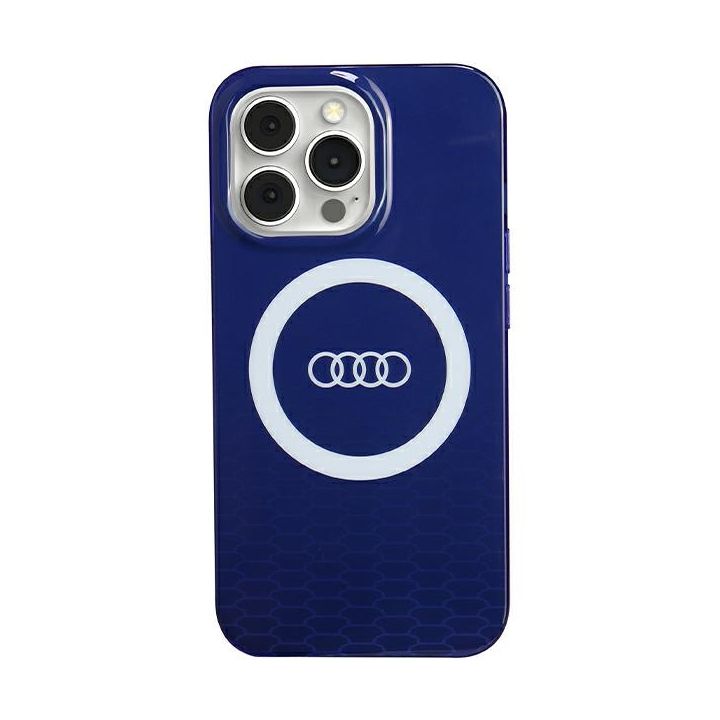 Audi IML Big Logo MagSafe Case iPhone 13 Pro / 13 6.1" niebieski/navy blue hardcase AU-IMLMIP13P-Q5/D2-BE na NearMe.pl