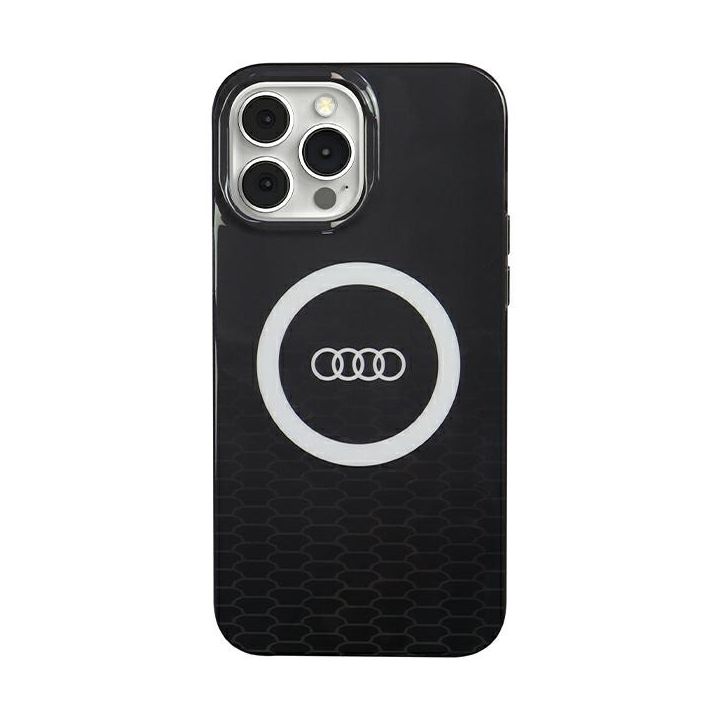 Audi IML Big Logo MagSafe Case iPhone 13 Pro Max 6.7" czarny/black hardcase AU-IMLMIP13PM-Q5/D2-BK na NearMe.pl