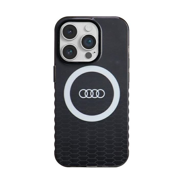 Audi IML Big Logo MagSafe Case iPhone 14 Pro 6.1" czarny/black hardcase AU-IMLMIP14P-Q5/D2-BK na NearMe.pl