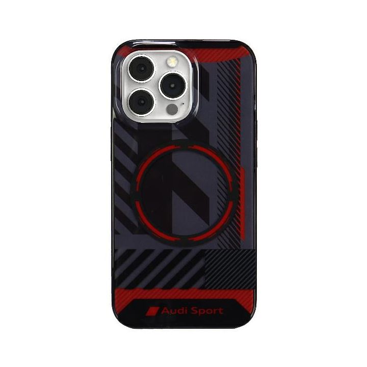 Audi IML Sport MagSafe Case iPhone 13 Pro Max 6.7" czarny/black hardcase AU-IMLMIP13PM-RSQ/D2-BK na NearMe.pl