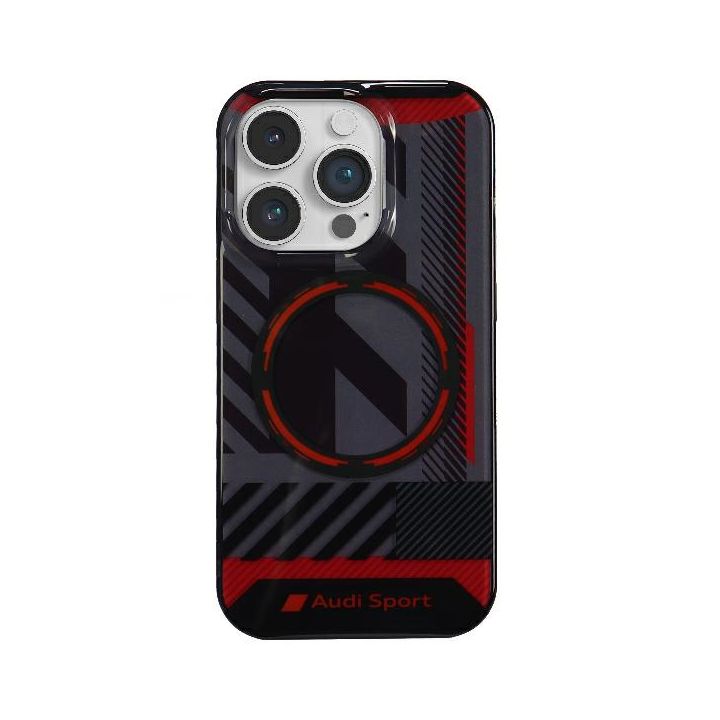 Audi IML Sport MagSafe Case iPhone 14 Pro Max 6.7" czarny/black hardcase AU-IMLMIP14PM-RSQ/D2-BK na NearMe.pl