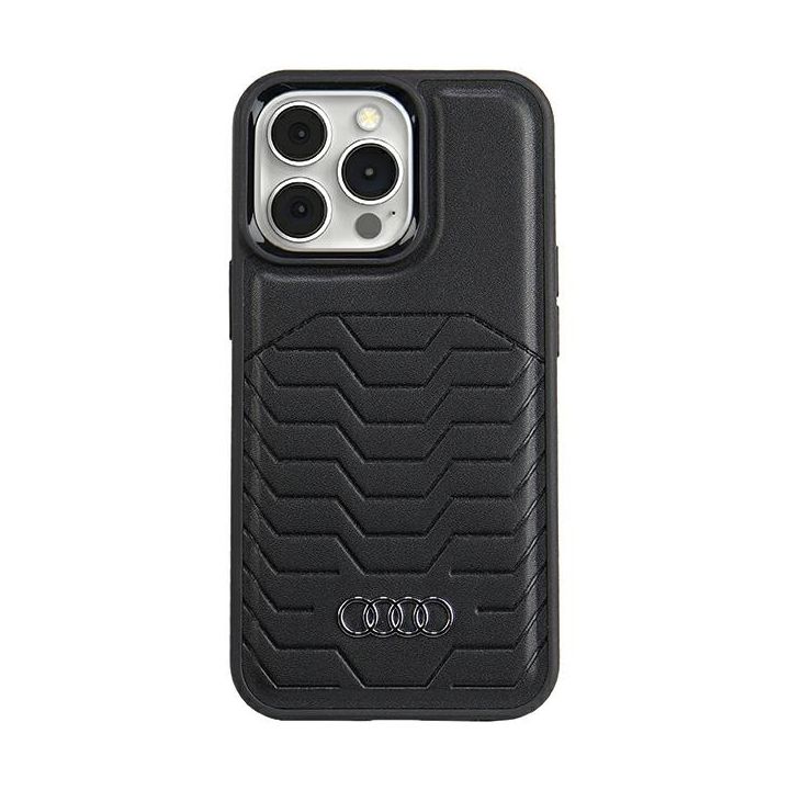 Audi Synthetic Leather MagSafe iPhone 13 Pro / 13 6.1" czarny/black hardcase AU-TPUPCMIP13P-GT/D3-BK na NearMe.pl