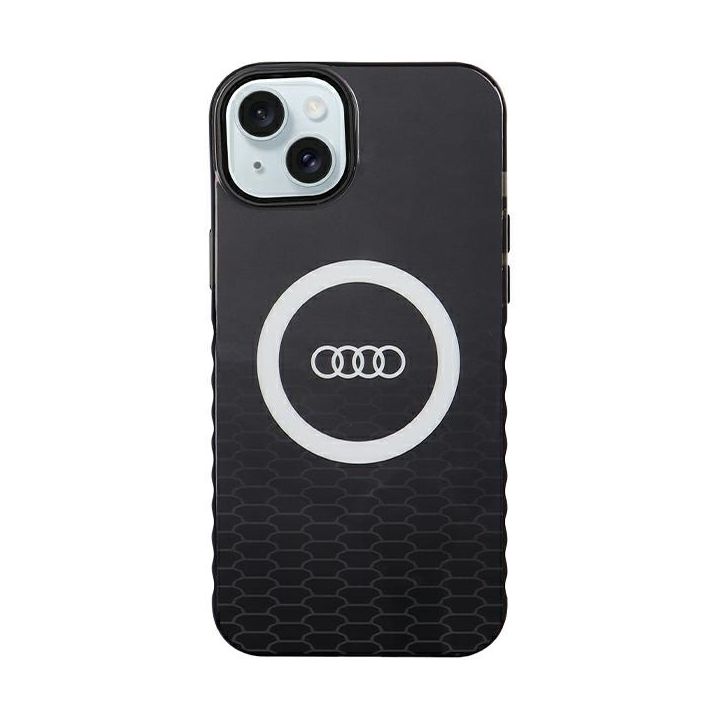 Audi IML Big Logo MagSafe Case iPhone 15 Plus / 14 Plus 6.7" czarny/black hardcase AU-IMLMIP15M-Q5/D2-BK na NearMe.pl