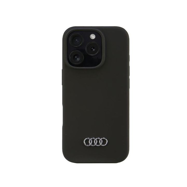 Audi Silicone Case iPhone 16 Pro 6.3" czarny/black hardcase AU-LSRIP16P-Q3/D1-BK na NearMe.pl