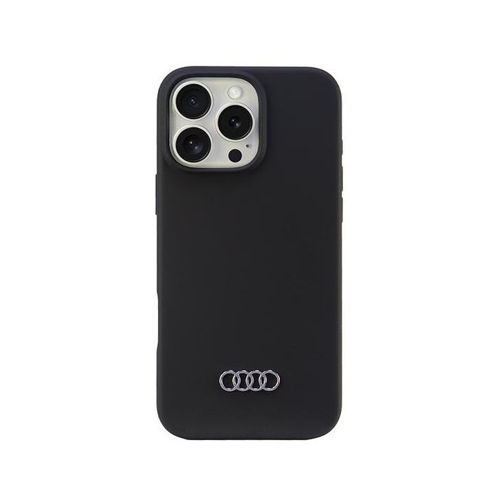 Audi Silicone Case iPhone 16 Pro Max6.9" czarny/black hardcase AU-LSRIP16PM-Q3/D1-BK na NearMe.pl