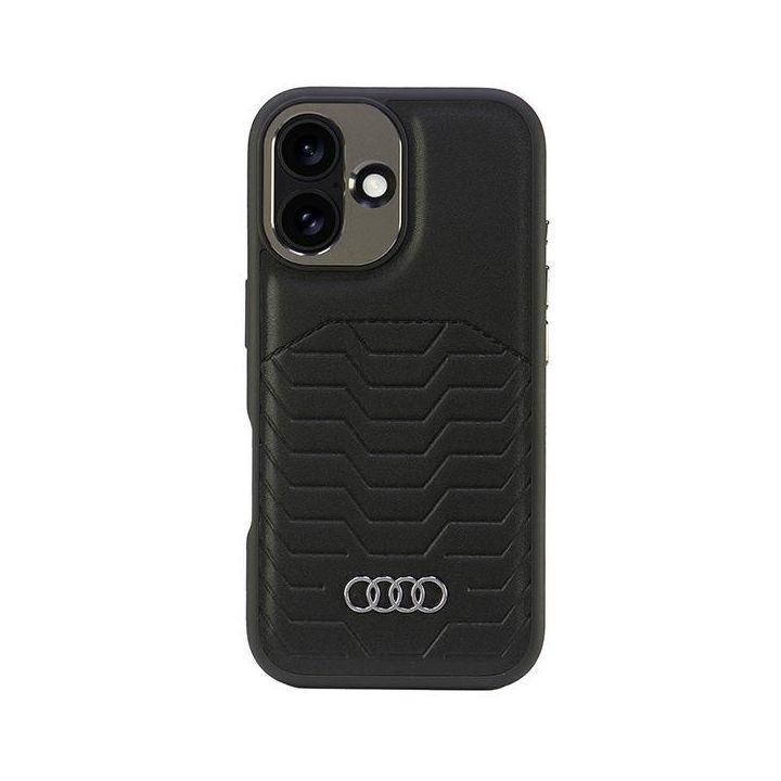 Audi Synthetic Leather MagSafe iPhone 16Plus 6.7" czarny/black hardcase AU-TPUPCMIP16M-GT/D3-BK na NearMe.pl