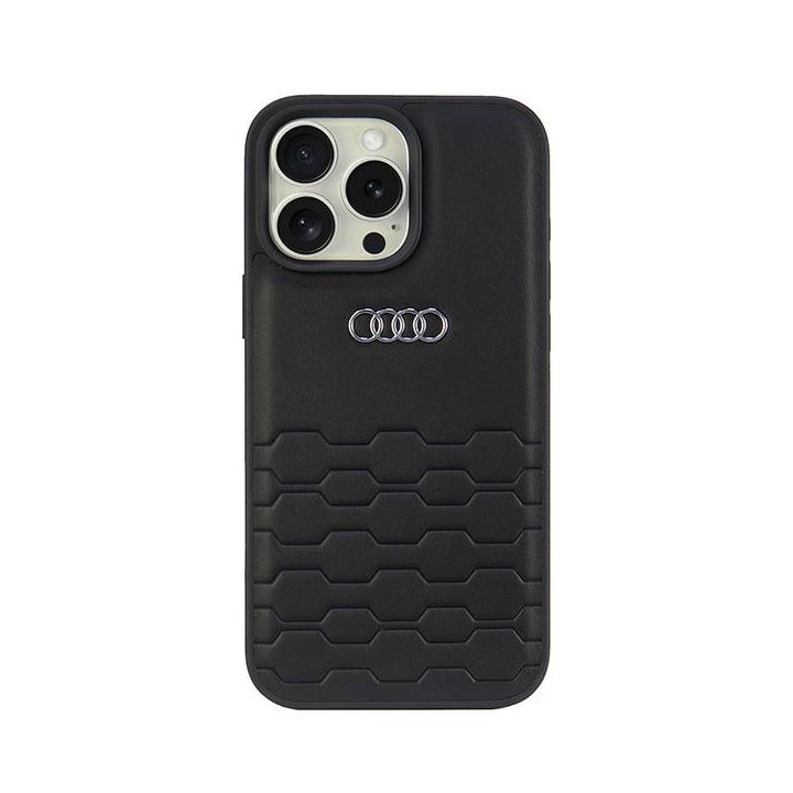 Audi Synthetic Leather iPhone 16 Pro Max 6.9" czarny/black hardcase AU-TPUPCIP16PM-GT/D2-BK na NearMe.pl