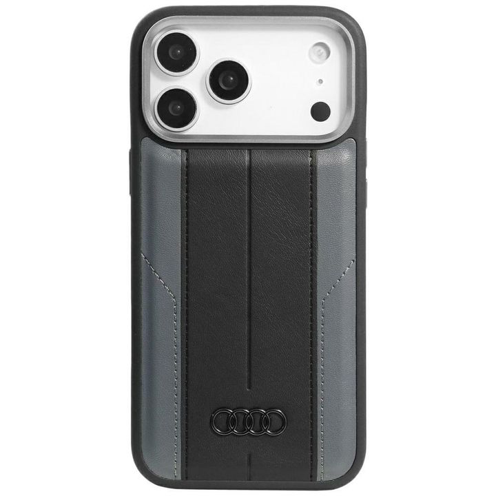 Etui Audi A6 Synthetic Leather MagSafe    do iPhone 17 Pro Max czarny na NearMe.pl