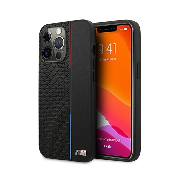 Etui BMW BMHCP13XTRTBK iPhone 13 Pro Max 6,7" czarny/black hardcase M Collection Triangles na NearMe.pl