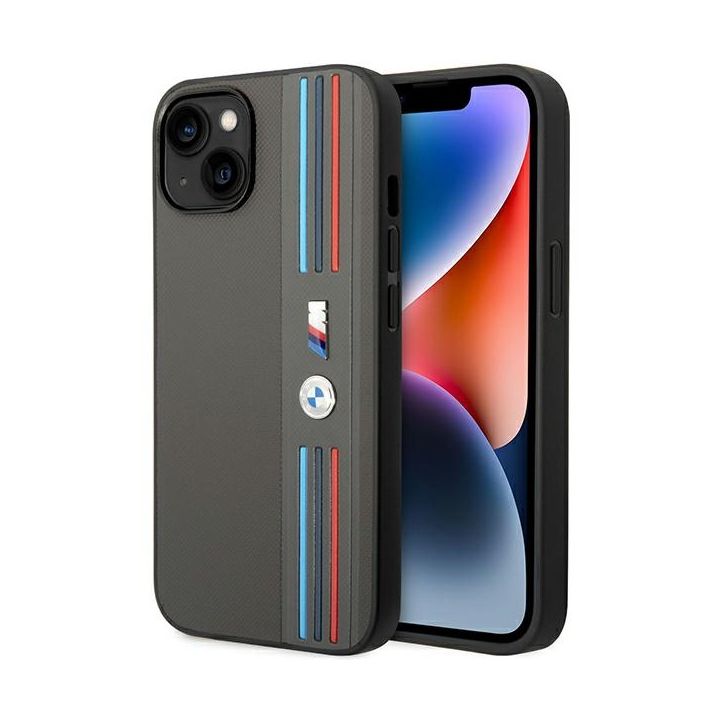 Etui BMW BMHCP14M22PPMA iPhone 14 Plus/ 15 Plus 6,7" szary/grey Tricolor M Collection na NearMe.pl