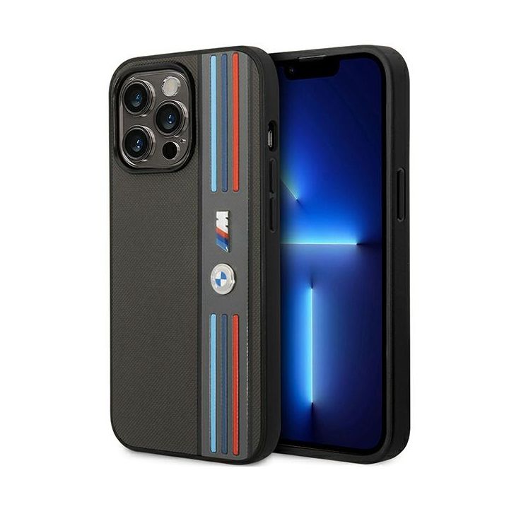 Etui BMW BMHCP14L22PPMA iPhone 14 Pro6,1" szary/grey Tricolor M Collection na NearMe.pl