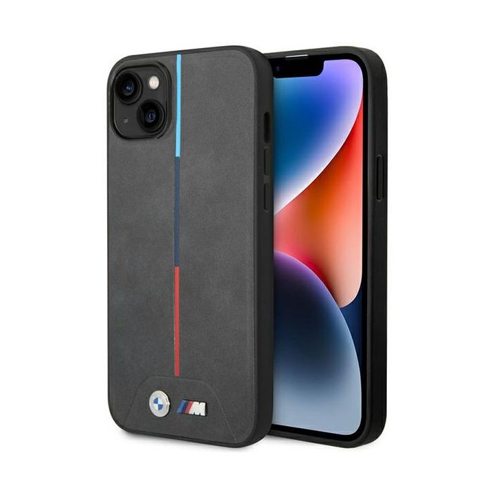 Etui BMW BMHCP14M22PVTA iPhone 14 Plus/ 15 Plus 6,7" szary/grey Quilted Tricolor na NearMe.pl